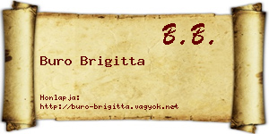 Buro Brigitta névjegykártya